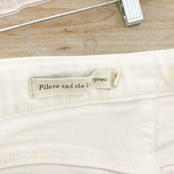 Anthropologie Pilcro white high rise flare jeans size 25 - Picture 7 of 9